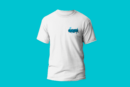 camiseta quasar store blanca merchandising oficial