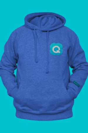 sudadera bordada quasar azul