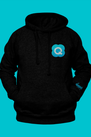 sudadera quasar negra merchandising oficial